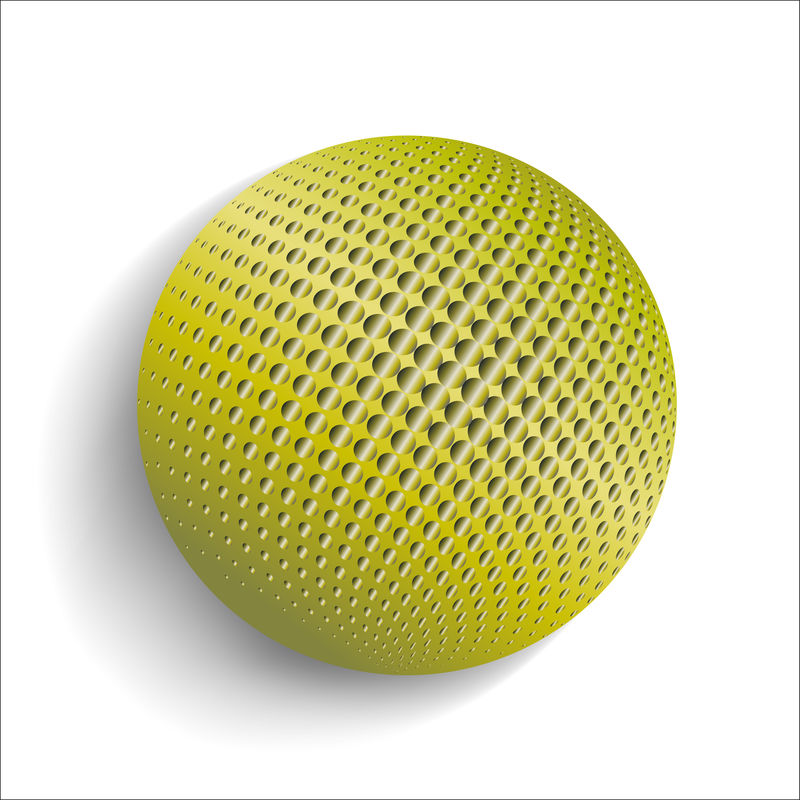 带有黄色多边形球体和文本空间的抽象背景