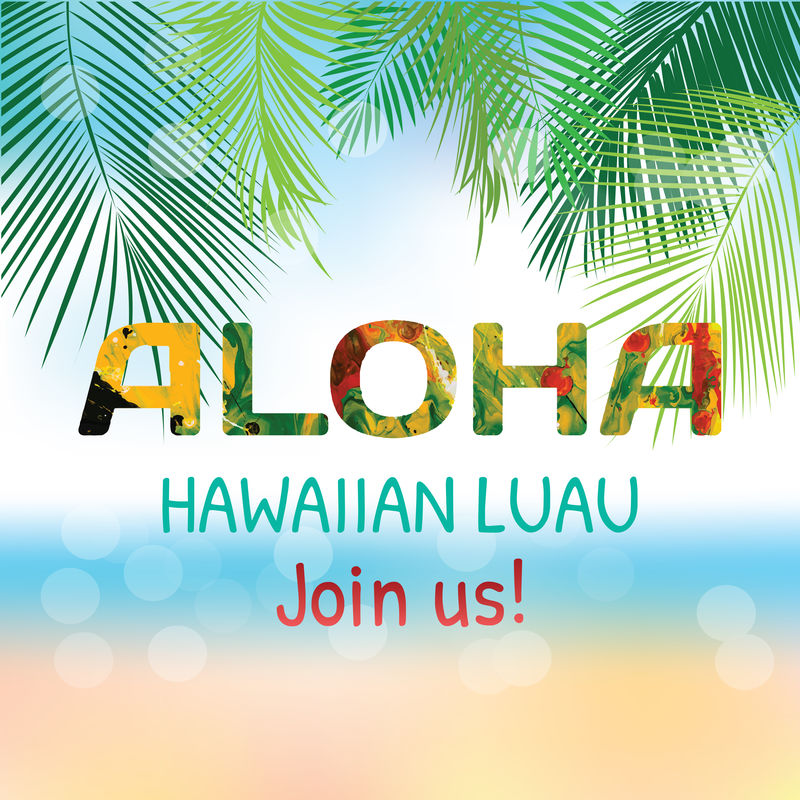 矢量夏日海滩派对海报