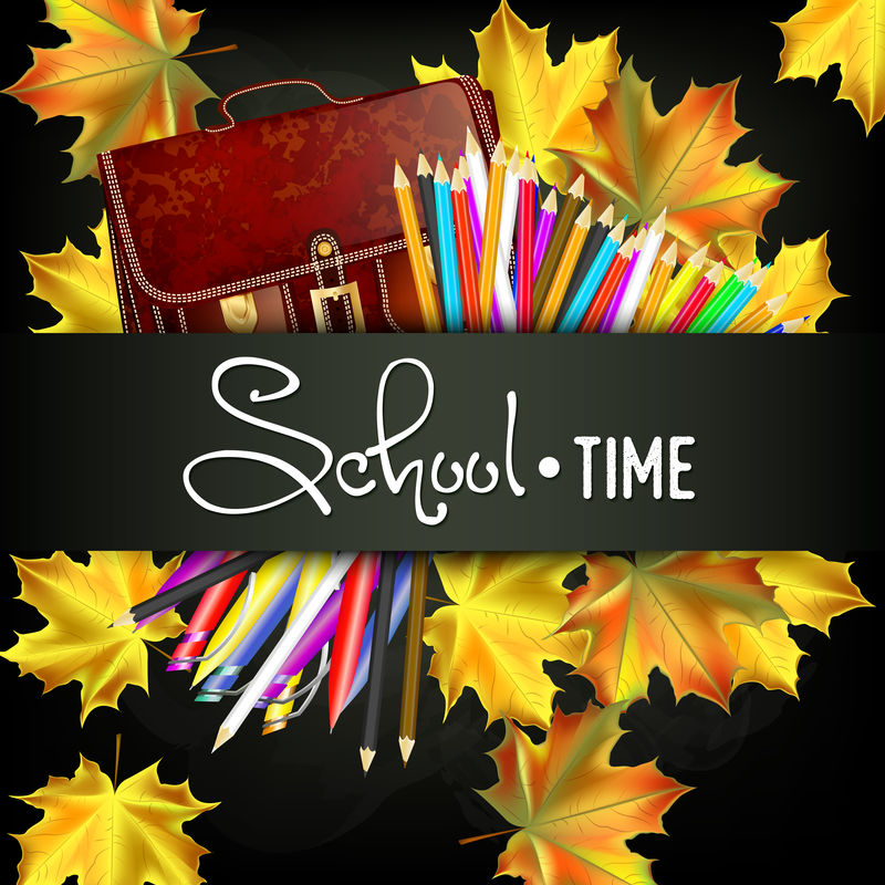 欢迎回到学校背景