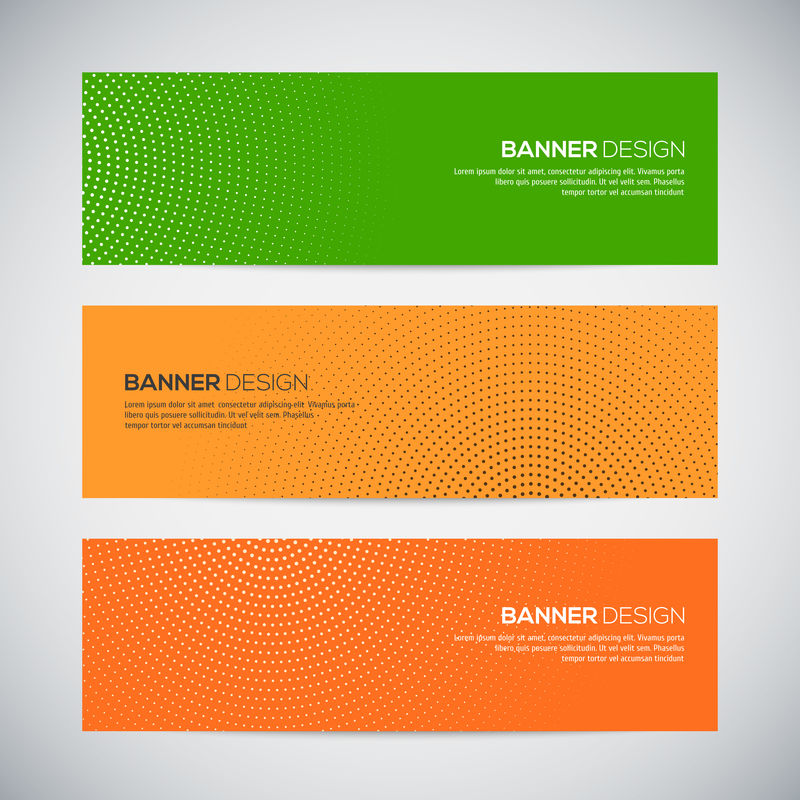 抽象彩色随机几何背景横幅