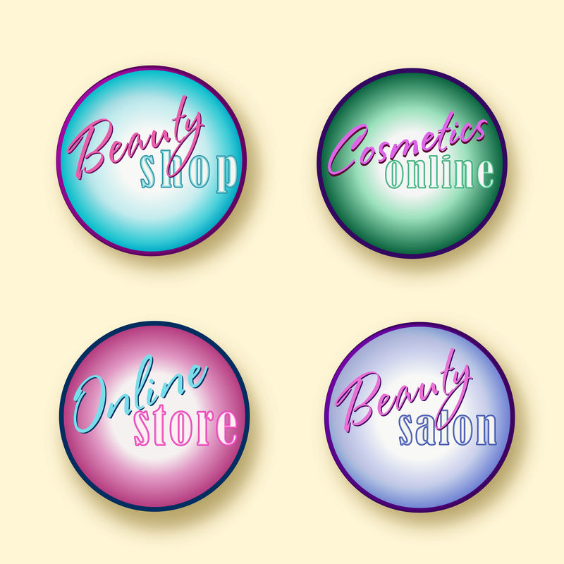 美容店网站图标集