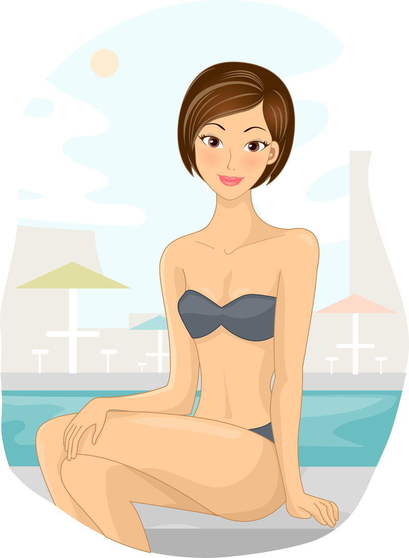 女子游泳池休息室