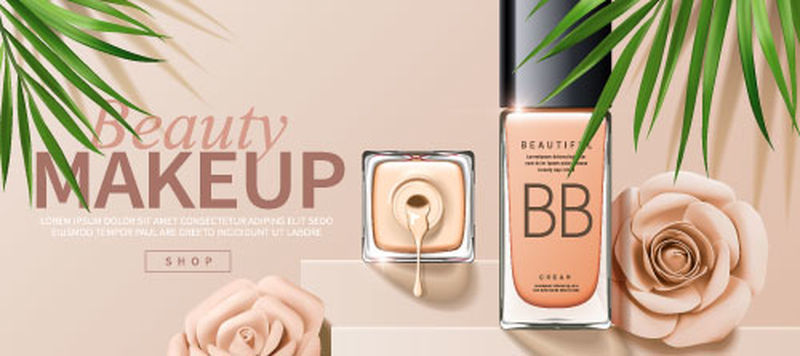 矢量护肤品广告海报设计