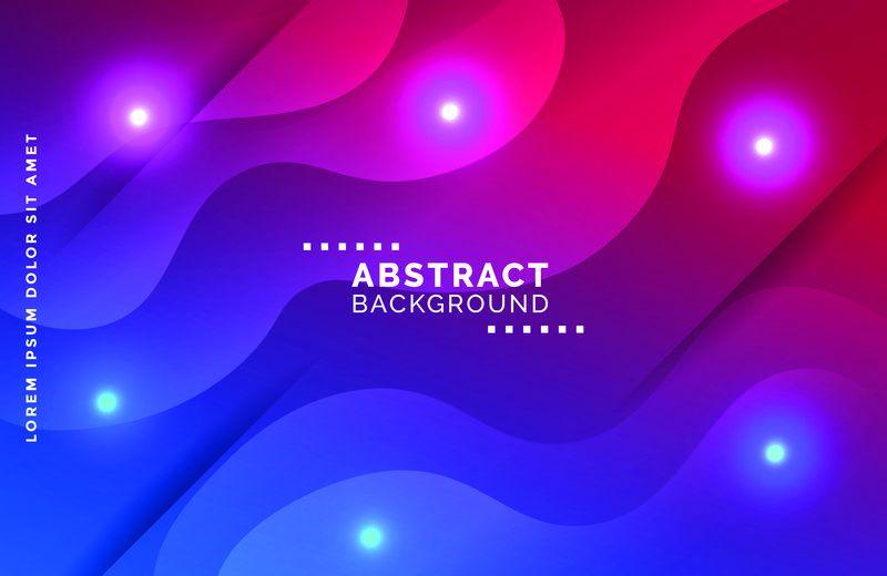 具有鲜明渐变色的抽象液体背景。摘要