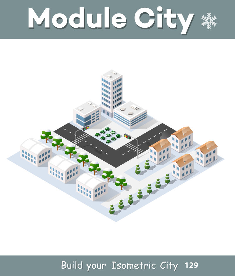 城市景观城市街，