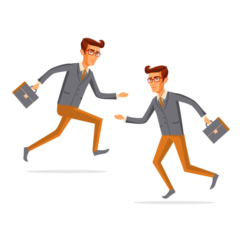 平面人物图标情景网络信息图形矢量集男士生活方式