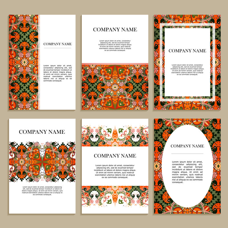 商业设计卡片集