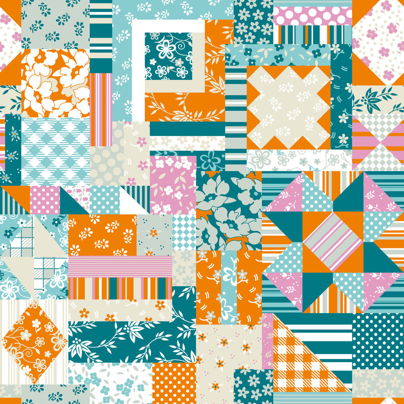 矢量彩色图案背景