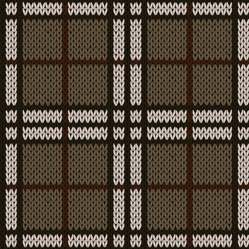 柔和暖色针织无缝图案