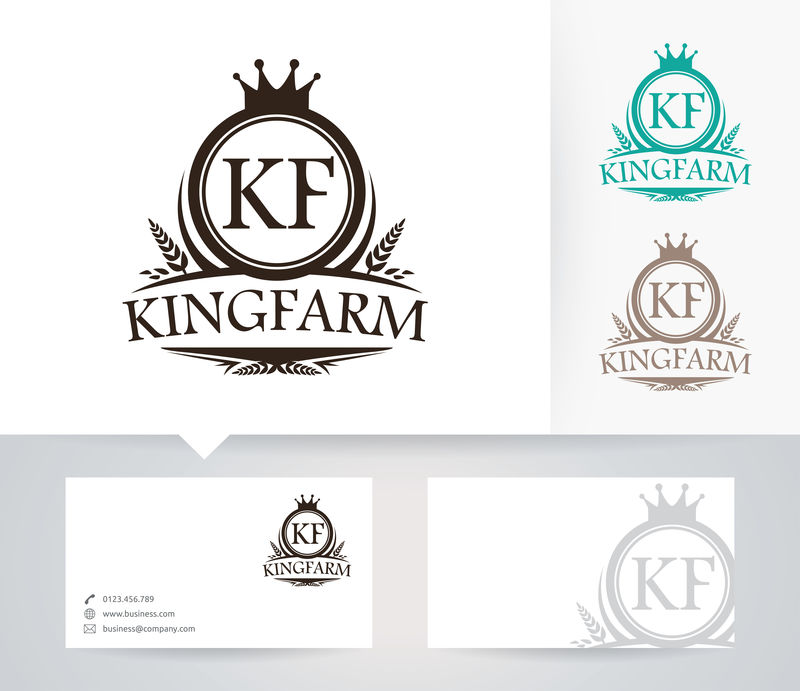 King Farm-矢量徽标模板