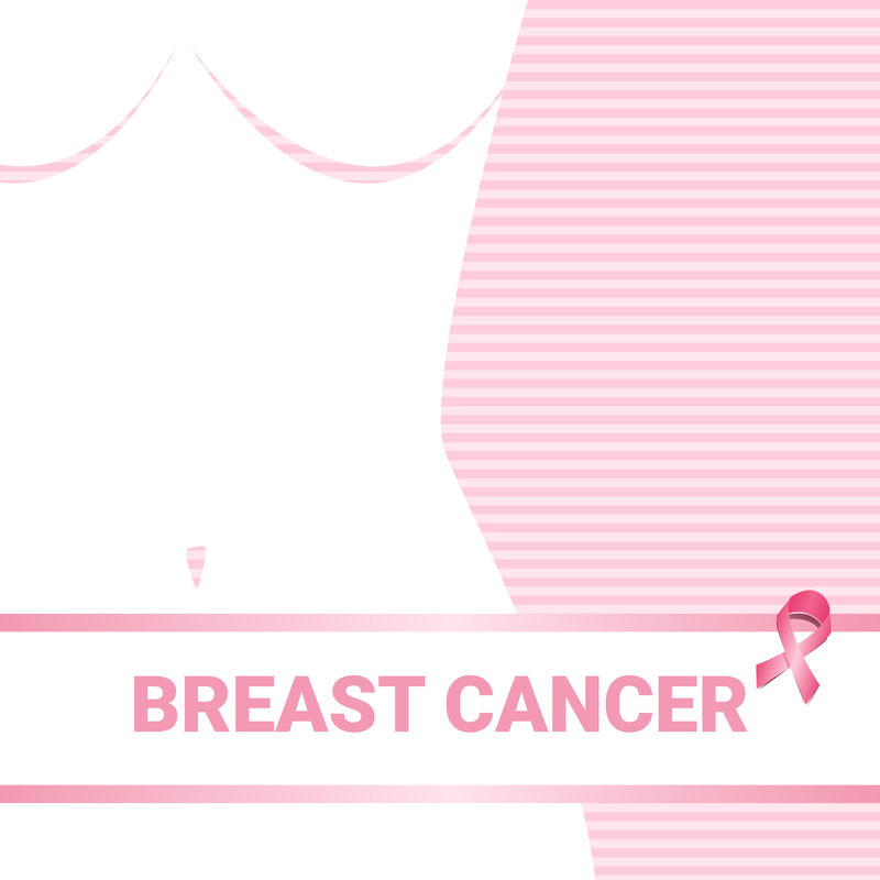 粉红丝带乳腺癌意识女性身体