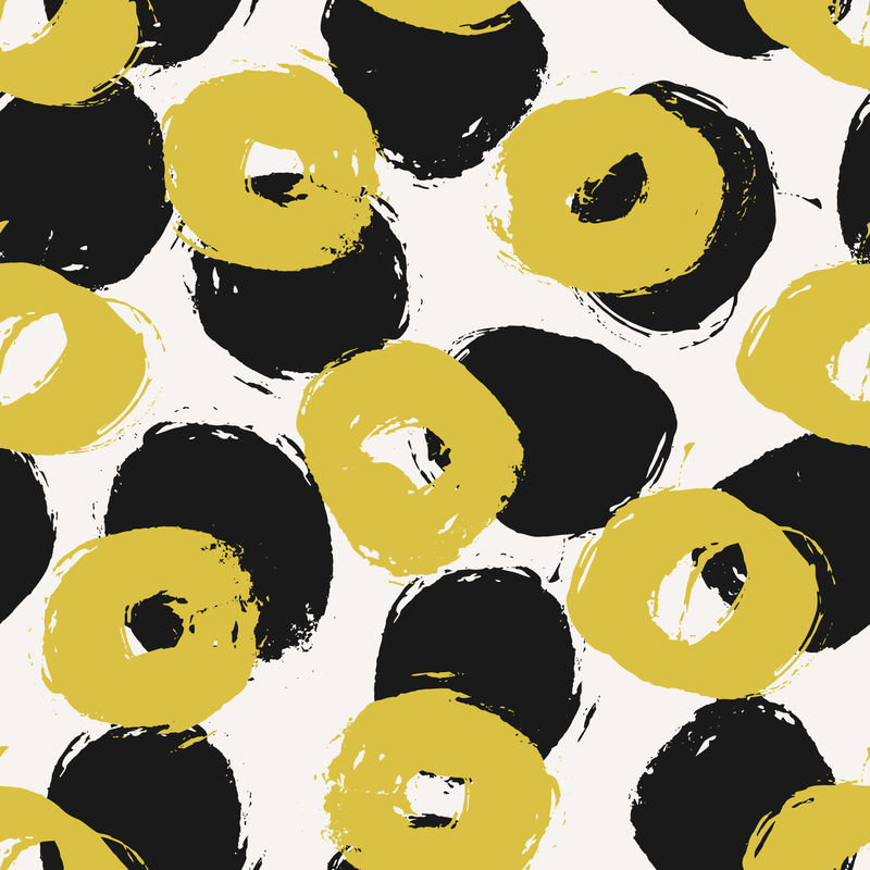 手绘圆形无缝图案