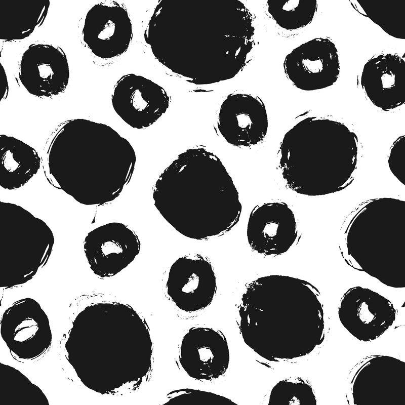 手绘圆形无缝图案