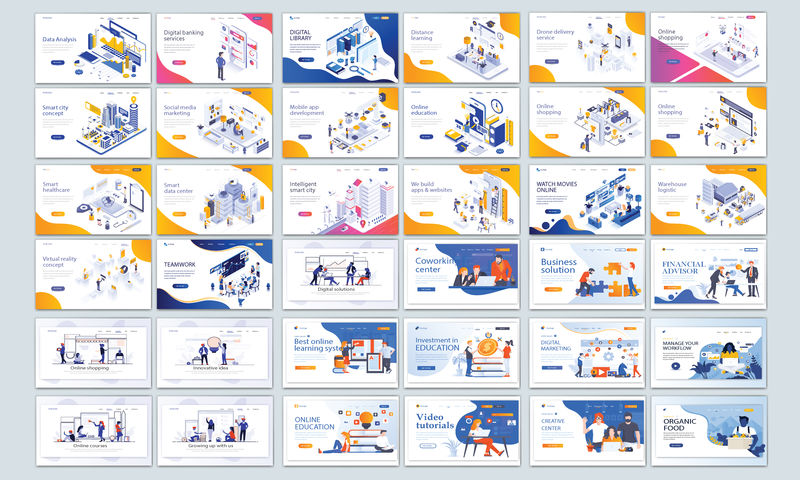 矢量等距平面概念图