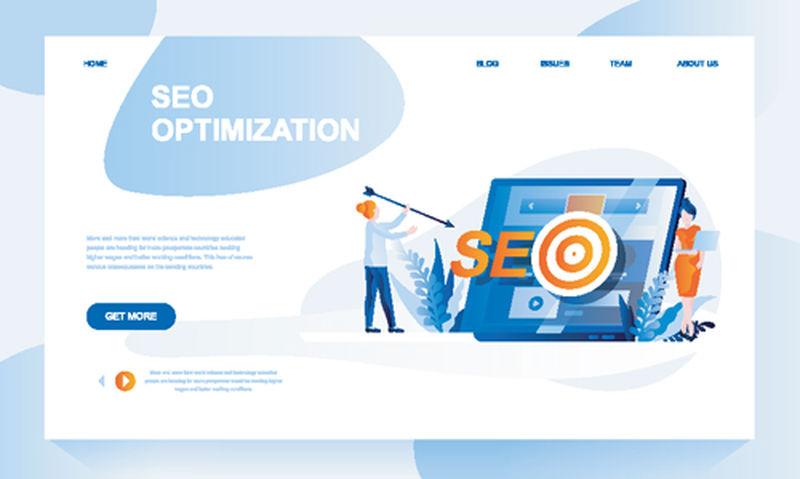 现代商务统计平台设计理念-为网站和移动网站的发展服务-登录页模板-公司绩效咨询-分析-矢量图解