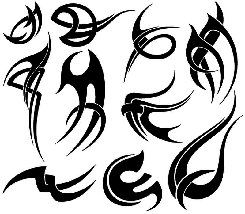 部落纹身设计元素集