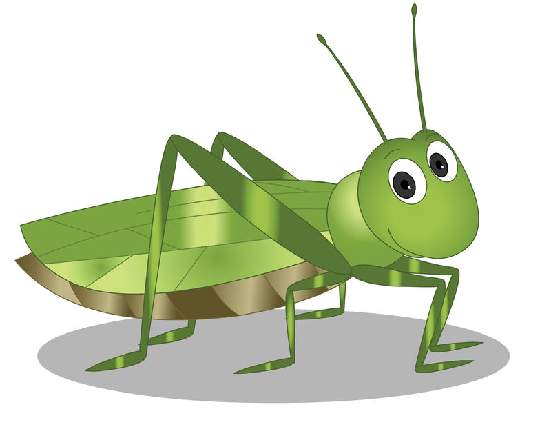 字符表达式矢量图像的蚱蜢