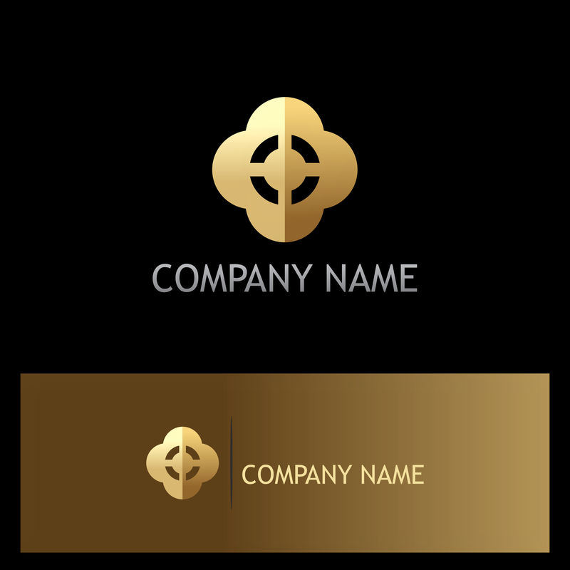 矢量的金色logo标志
