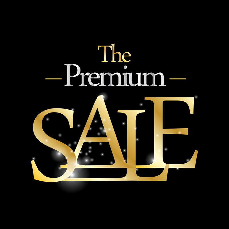 优质销售标志。适用于豪华概念