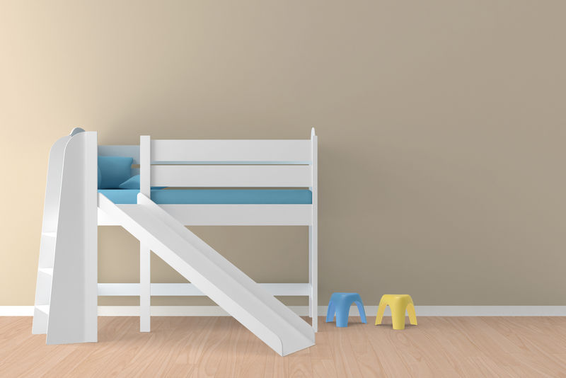 儿童房内部，3D插图