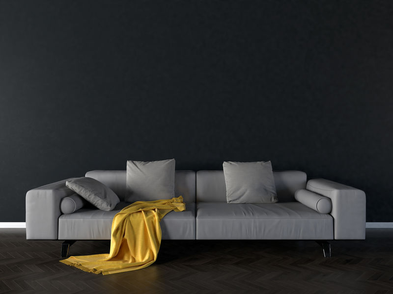 单人沙发内饰-3d插图