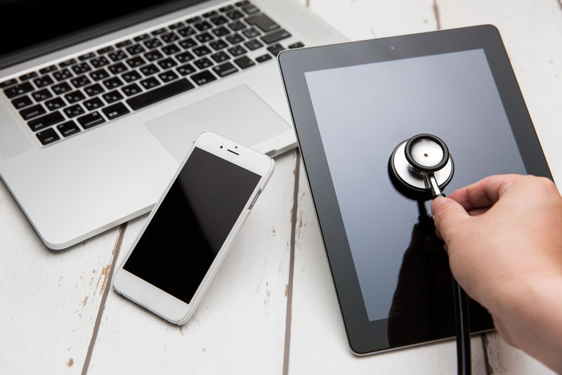 笔记本电脑听诊器-特写