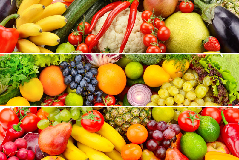 健康蔬菜水果拼图