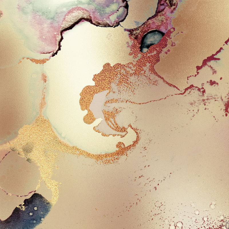 一部分原始酒精水墨画-现代艺术-抽象的彩色背景-壁纸-大理石纹理-现代横幅的流动艺术-空灵的平面设计