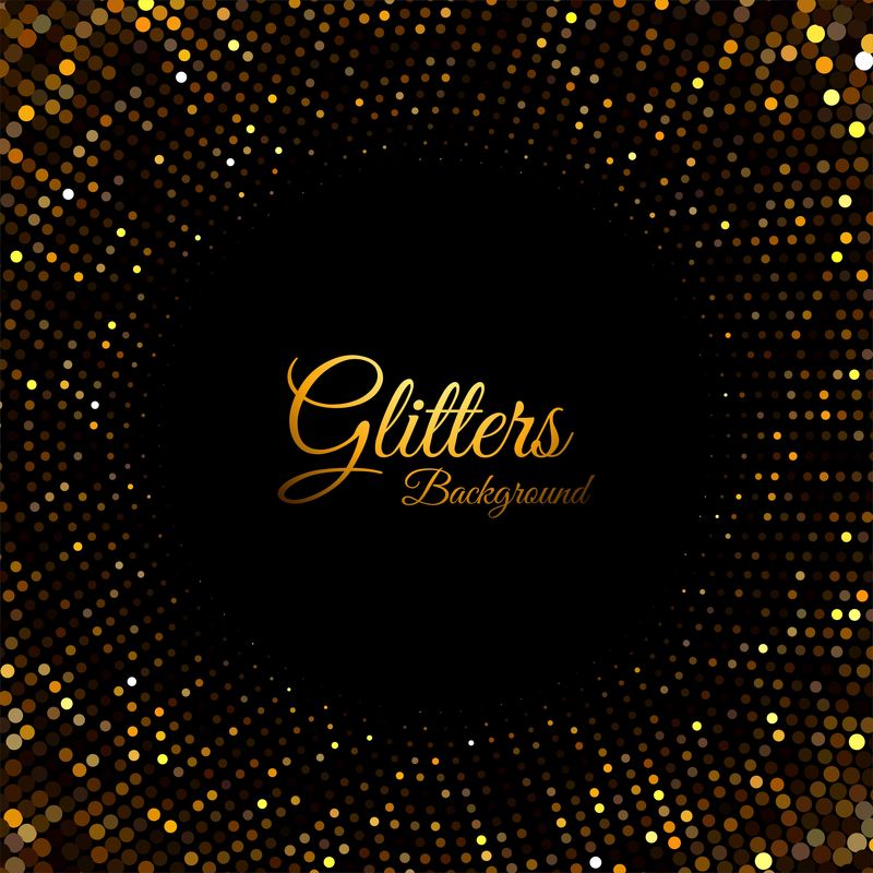 抽象金光粒子背景矢量