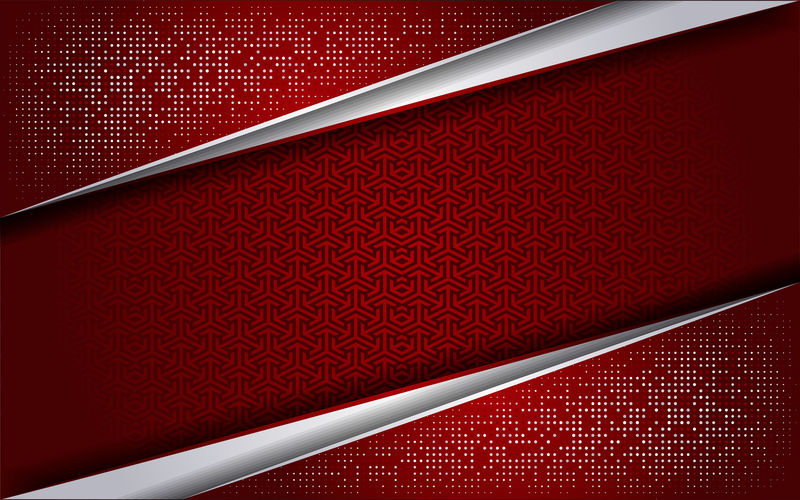 奢华的红白配白点背景