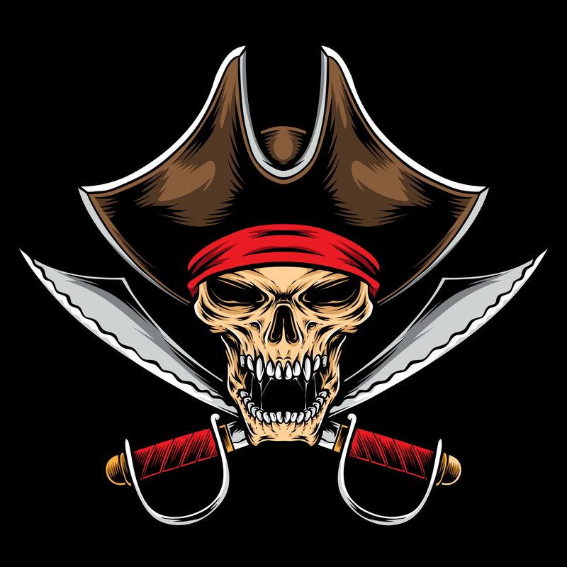 海盗标志图案骷髅头图片