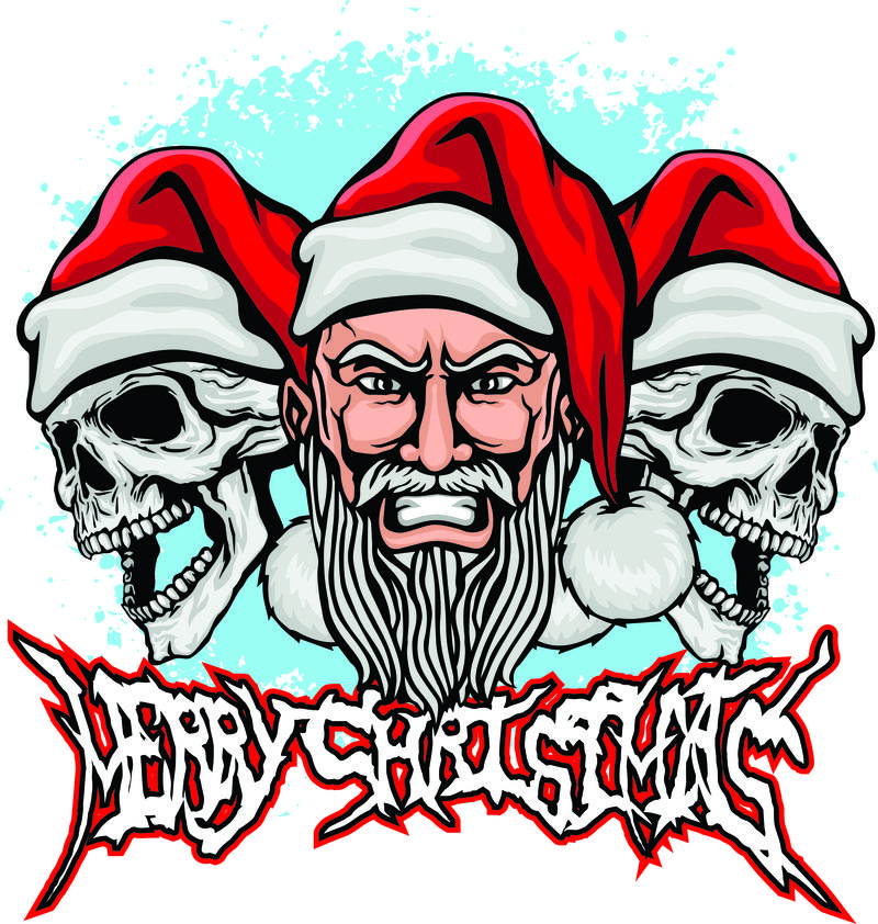 矢量暗黑系圣诞节