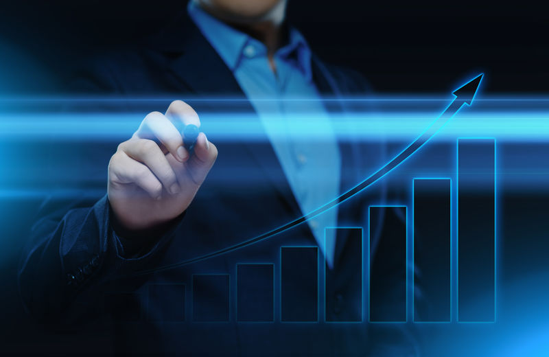 财务图表-股市图表-外汇投资业务互联网技术概念