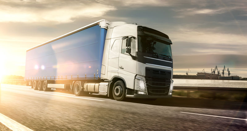 公路集装箱卡车-货物运输理念-剃须效果