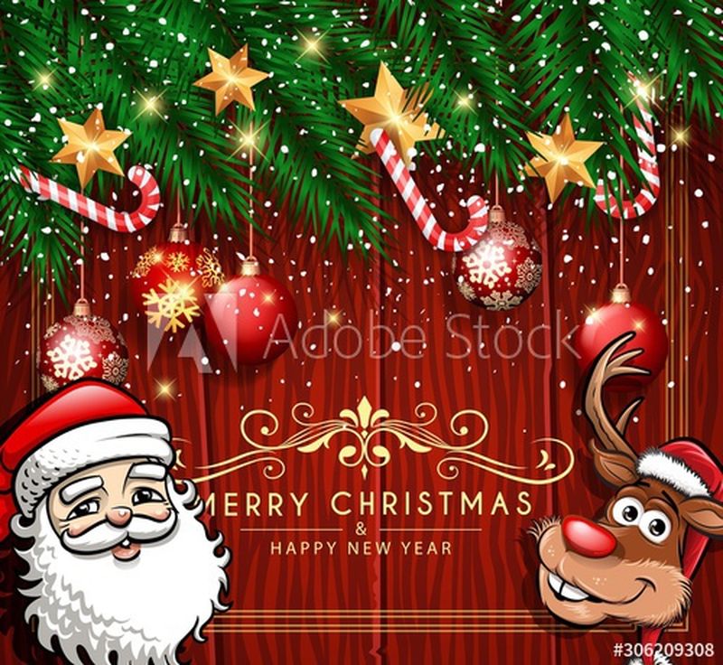 矢量圣诞背景