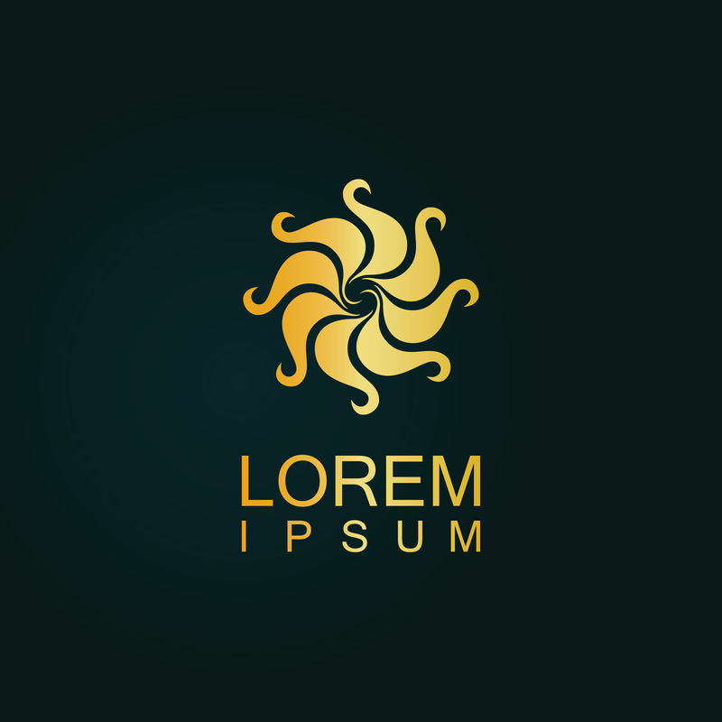 抽象标志设计现代奢华单字最小元素字母徽标d.