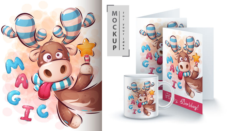 魔鹿海报和商品