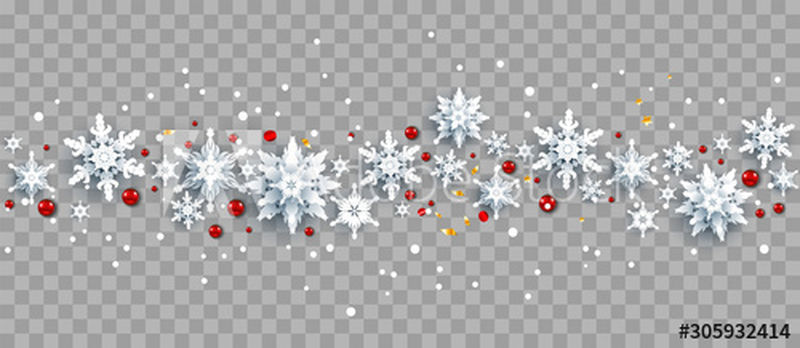 背景是雪花和红色浆果