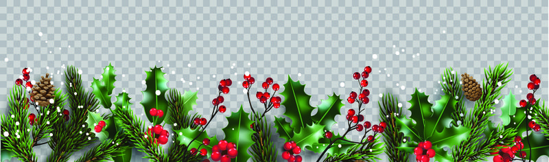 孤零零的冬季圣诞自然横幅