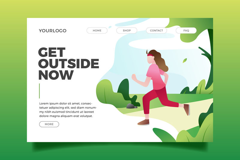 矢量平面设计概念