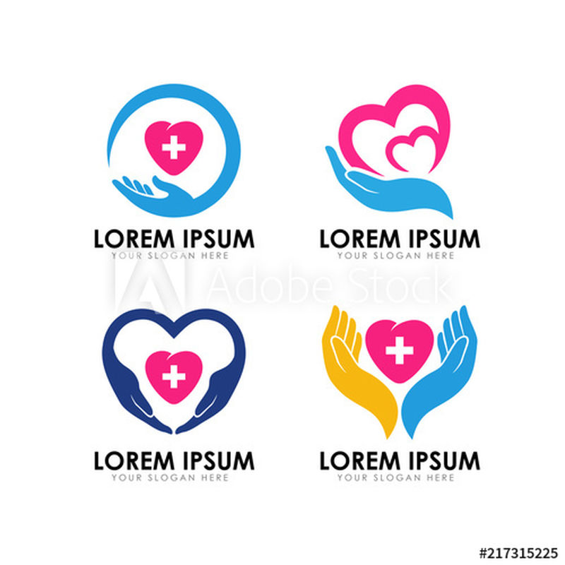 健康护理标志设计-心脏护理标志设计-爱心标识