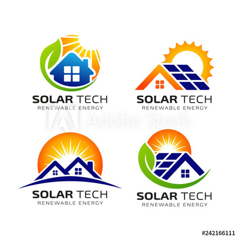 太阳太阳能标志设计模板-生态能源标志设计