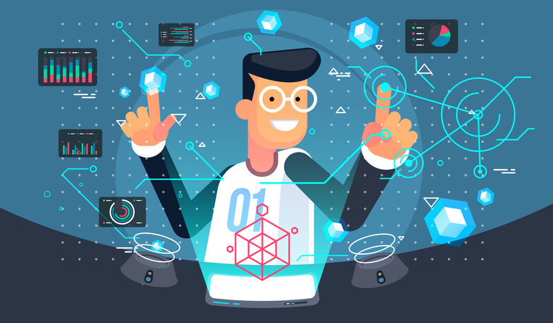 虚拟现实用户虚拟现实技术说明未来用户界面矢量