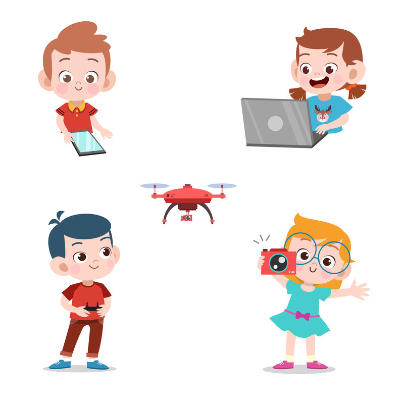 儿童使用技术载体