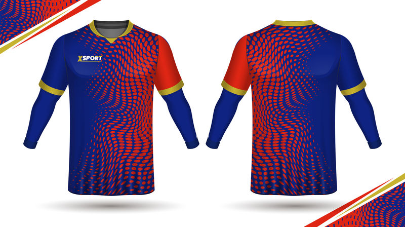 足球衫模板向量