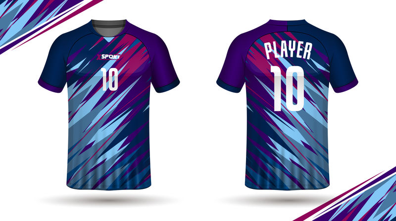 足球衫模板向量