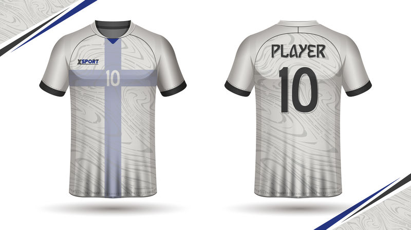 足球衫模板向量