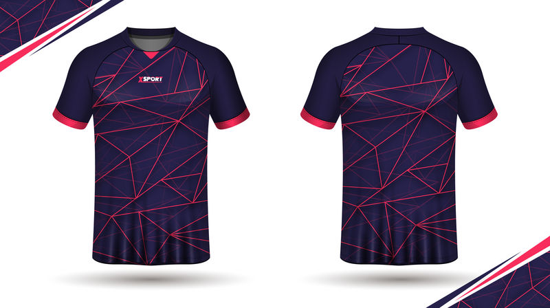 足球衫模板向量