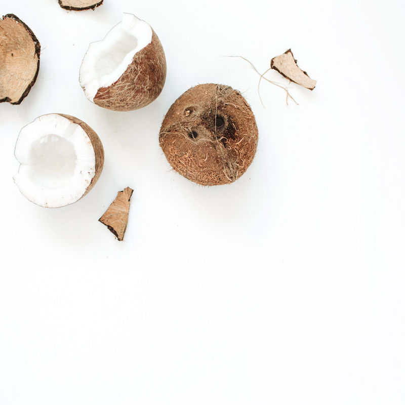 破裂的椰子背景