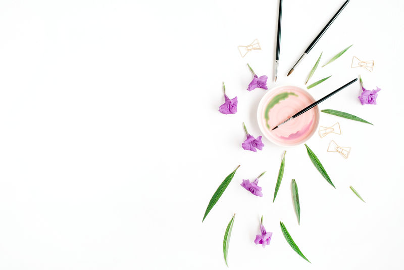 水彩画艺术家工作区